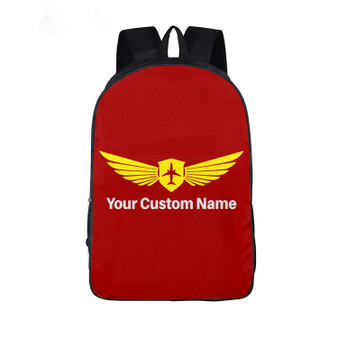 Custom Name & Badge Printed Backpack