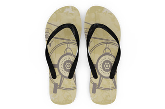 Super Vintage Propeller Designed Slippers (Flip Flops)