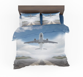 Taking Off Aircraft Designed Bedding Sets