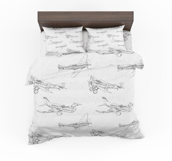 Super Aircrafts Designed Bedding Sets