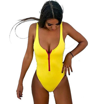 High Cut One-Piece Swimsuit