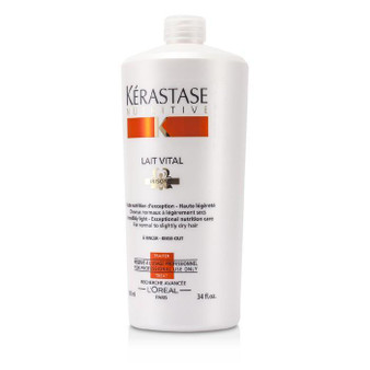 Nutritive Lait Vital Incredibly Light - Exceptional Nutrition Care (For Normal to Slightly Dry Hair) - 1000ml-34oz