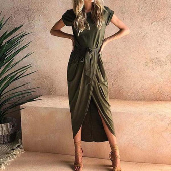 Casual Maxi Split Dress