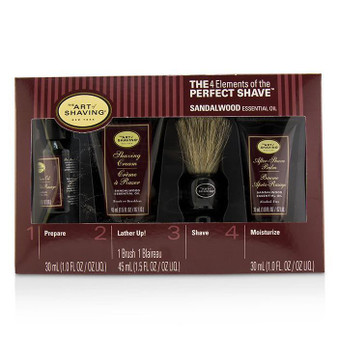 The 4 Elements of the Perfect Shave Mid-Size Kit - Sandalwood - 4pcs