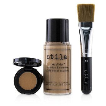 Stay All Day Foundation, Concealer & Brush Kit - # 4 Beige - 2pcs