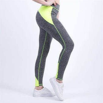 Color Contrast Leggings - Elastic and Durable 4 Colors
