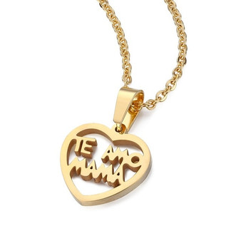 I Love You Mom Charm Necklace