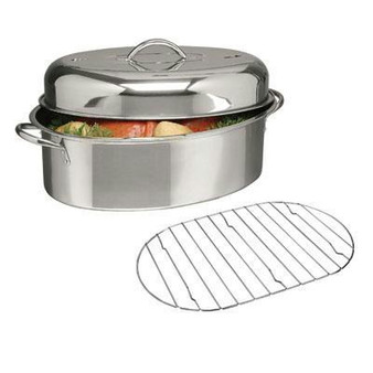 GH 16" Oval Roaster w Lid Rack