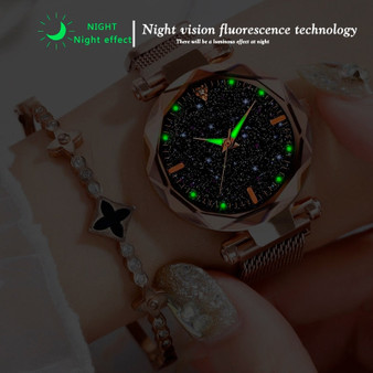 Luxury Women Watches 2019 Ladies Watch Starry Sky Magnetic Waterproof Female Wristwatch Luminous relogio feminino reloj mujer