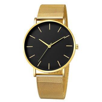 Men Watch Quartz Casual Watches Simple Metal Hour Reloj Quartz Watch Montre Mesh Stainless Steel erkek kol saati masculino clock