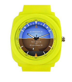 Airplane Instrument Series (Gyro Horizon 2) Rubber Strap Watches