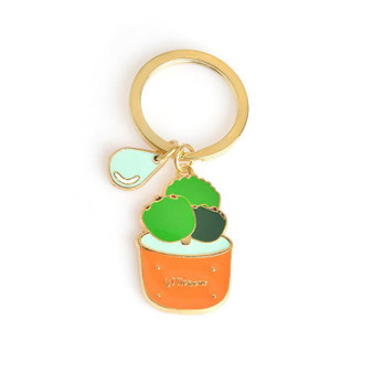 Cute Kawaii Potted Cactus Succulents Key Chains