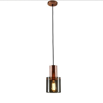 Glass Chandelier Pendant, Brushed Brass Led Lighting, Copper Golden Hanging Lamp for Living Dining Room, Restaurant, Bedroom