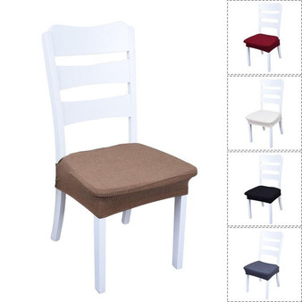 Solid Color Chair Cover Plaid Waterproof Spandex Stretch Anti-dirty Elastic Seat Covers For Hotel Kitchen Dining Room Office