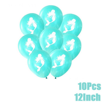 Little mermaid Birthday party Backdrop decoration Mermaid tail Balloon arch Girlish kids favors Sea themed Parties Baby shower