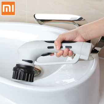 Xiaomi Handheld Electric Cleaner Wireless IPX7 Waterproof Cleaning Tool 4 Multifunctional Brush Head Labor-Saving For Kitchen