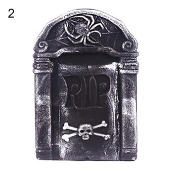 38x25cm Lightweight Foam Tombstone Horror Skeleton Tombstone Haunted House Stone Yard Party Decor Props Halloween Decoration