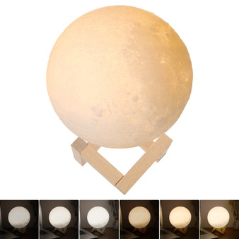 Moon Light 3D Printed Moon Globe Lamp With Stand Night Light for Children Bedroom Garden Wedding Christmas Home Decoration