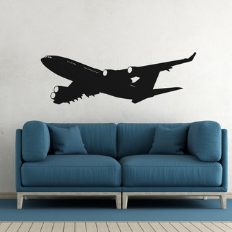 Departing Four Engine Jet Designed Wall Sticker