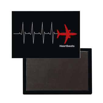 Aviation Heartbeats Designed Magnet