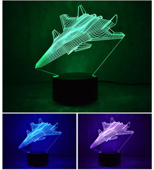 Amazing Fighter Jet Designed 3D Lamp