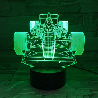 3D Formula 1 Car Designed Night Lamps