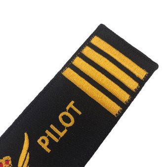 Pilot & Badge & 4 Lines Designed Key Chains