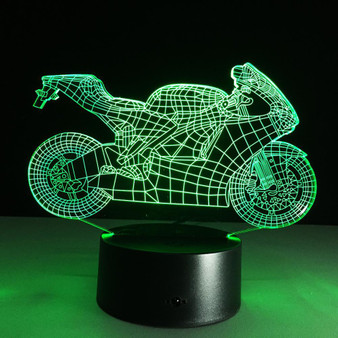 3D Super Sport Motorcycle Designed Night Lamp