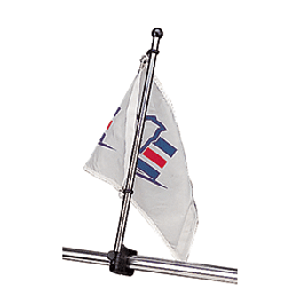 Sea-Dog Stainless Steel Rail Mount Flagpole - 17" [327122-1]