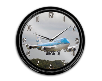 Landing KLM's Boeing 747 Printed Wall Clocks