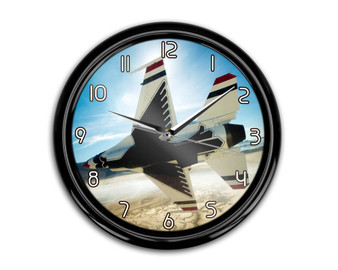 Turning Right Fighting Falcon F16 Printed Wall Clocks