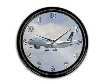 Cathay Pacific Airbus A350 Printed Wall Clocks