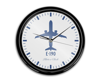 Embraer E-190 Printed Wall Clocks