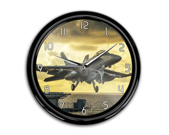 Departing Jet Aircraft Printed Wall Clocks