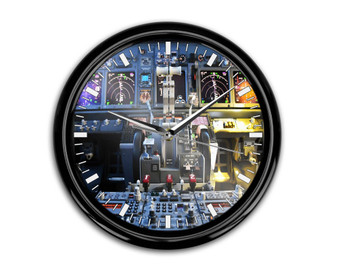 Boeing 737 Cockpit Printed Wall Clocks