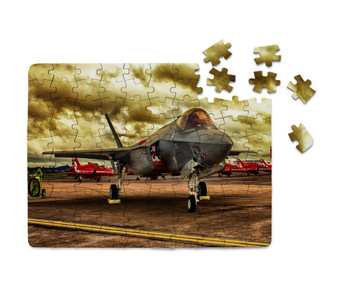 Fighting Falcon F35 at Airbase Printed Puzzles