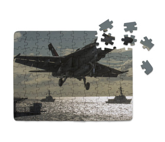 Deparing Jet from Sea Base Printed Puzzles