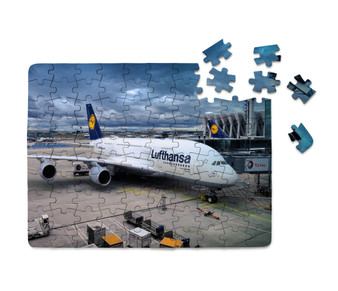 Lufthansa's A380 At the Gate Printed Puzzles