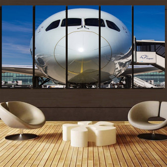 Face to Face with Boeing 787 Printed Canvas Prints (5 Pieces)