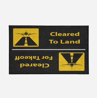 Cleared To Land / For Departure Designed Door Mats