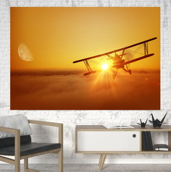Flying is an Adventure Printed Canvas Posters (1 Piece)