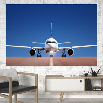 Face to Face with Airbus A320 Printed Canvas Posters (1 Piece)