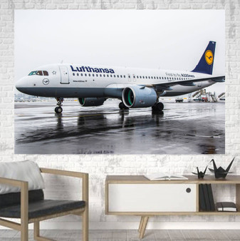 Lufthansa's A320 Neo Printed Canvas Posters (1 Piece)