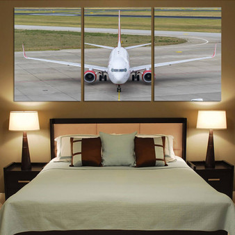 Face to Face with Boeing 737 Printed Canvas Posters (3 Pieces)