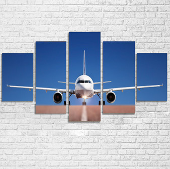 Face to Face with Airbus A320 Printed Multiple Canvas Poster