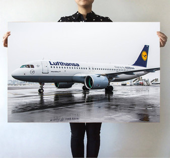 Lufthansa's A320 Neo Printed Posters