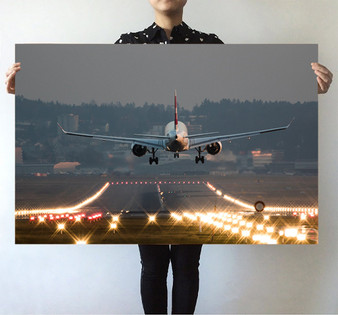 Magnificent Airplane Landing Printed Posters