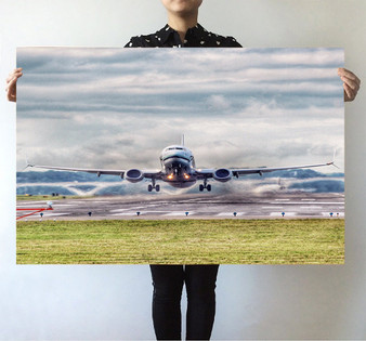 Departing Boeing 737 Printed Posters