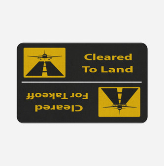 Cleared To Land / For Departure Designed Bath Mats
