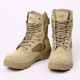 Army Men Commando Combat Desert Outdoor Hiking Boots Landing Tactical Military Shoes